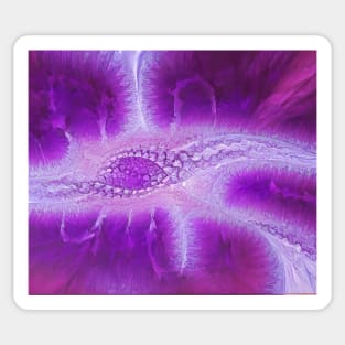 Purple Fractal Series Design 4 Sticker